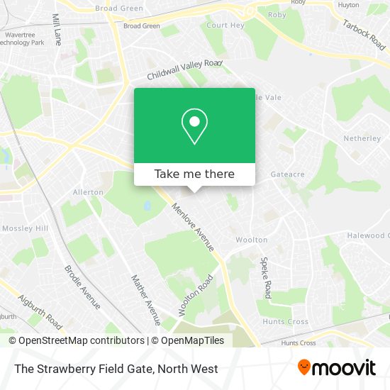Strawberry Fields Liverpool Map How To Get To The Strawberry Field Gate In Woolton By Bus Or Train?