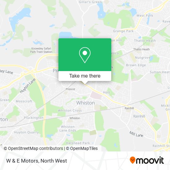W & E Motors map
