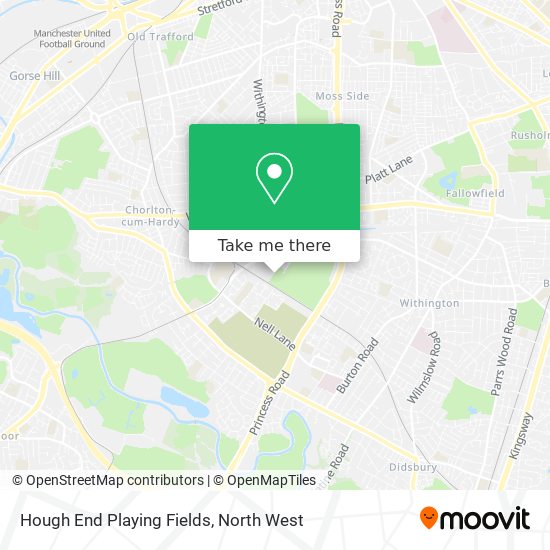Hough End Playing Fields map