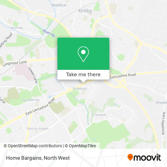 Home Bargains map