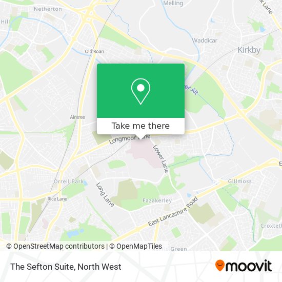 The Sefton Suite map