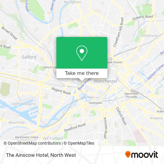 The Ainscow Hotel map