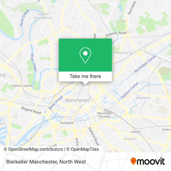 Bierkeller Manchester map