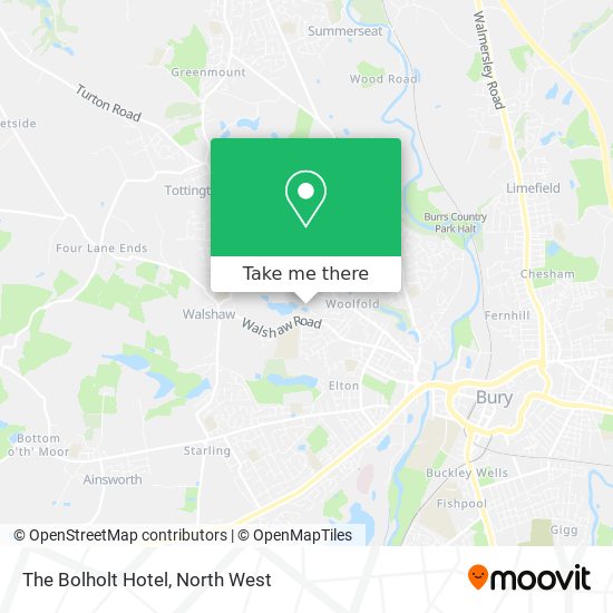 The Bolholt Hotel map