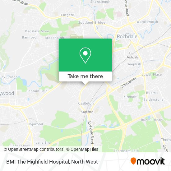 BMI The Highfield Hospital map