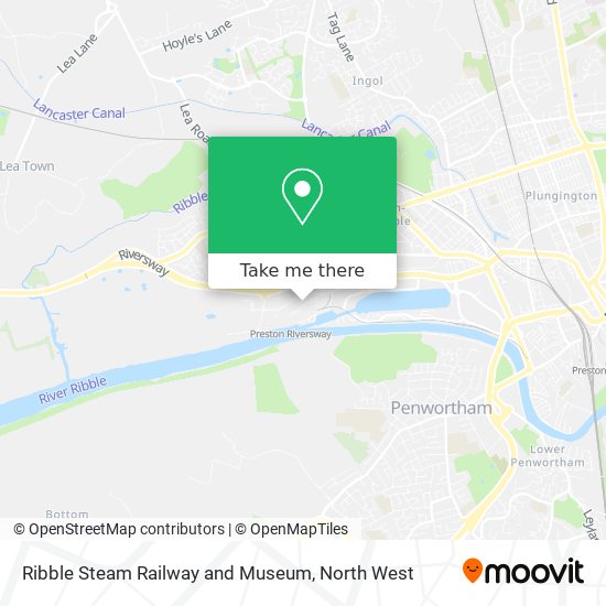 Ribble Steam Railway and Museum map