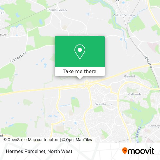 Hermes Parcelnet map