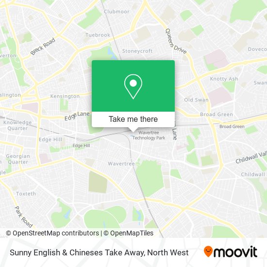 Sunny English & Chineses Take Away map