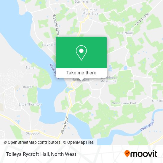 Tolleys Rycroft Hall map