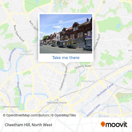 Cheetham Hill map