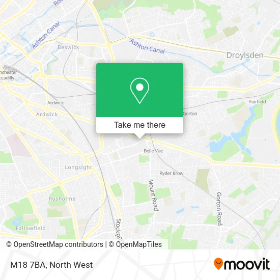 M18 7BA map