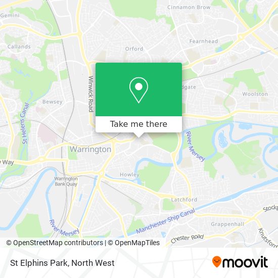 St Elphins Park map