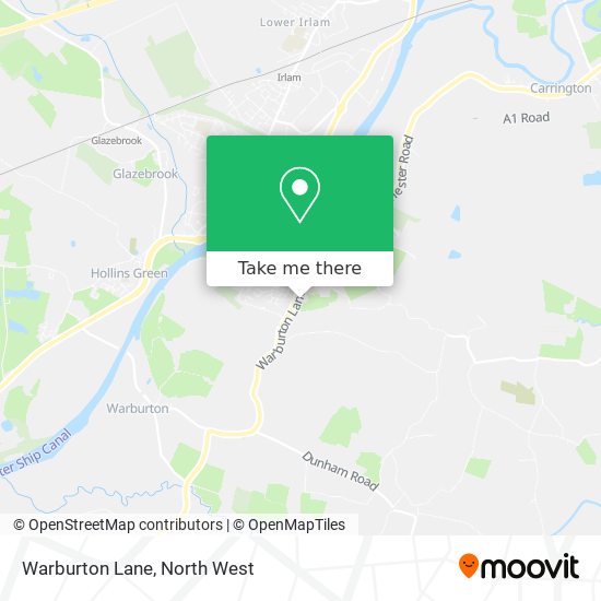 Warburton Lane map