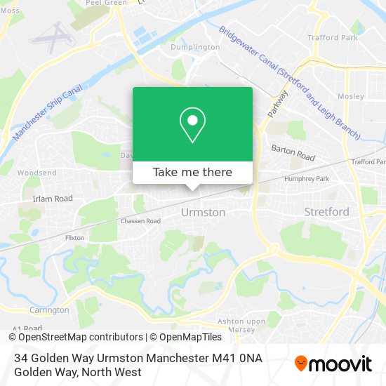 34 Golden Way Urmston Manchester M41 0NA Golden Way map