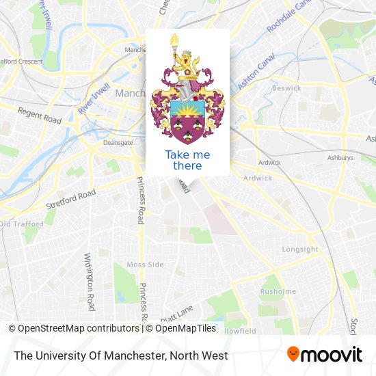 The University Of Manchester map