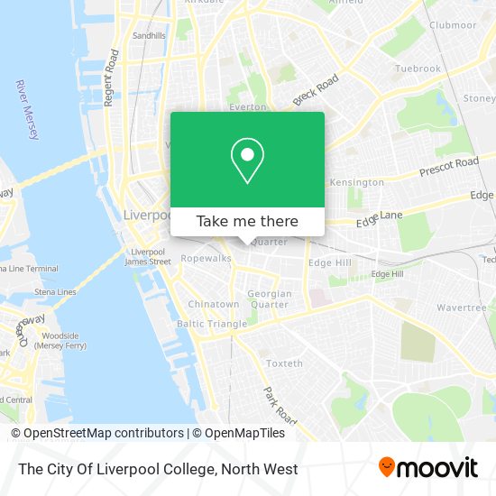 The City Of Liverpool College map