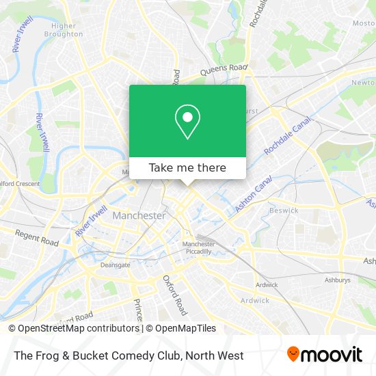 The Frog & Bucket Comedy Club map