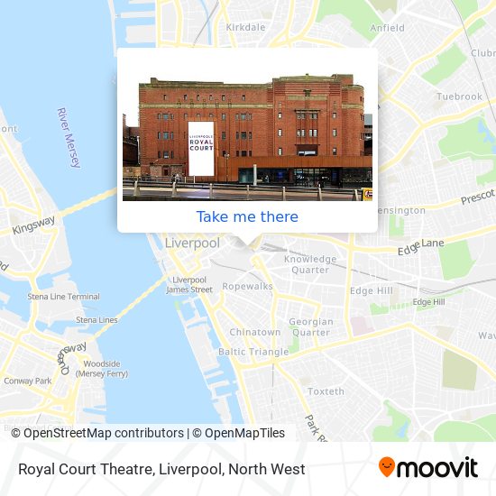 Royal Court Theatre, Liverpool map