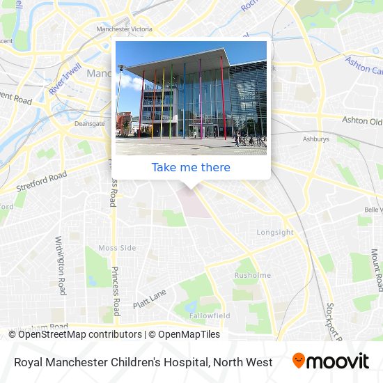 Royal Manchester Children's Hospital map