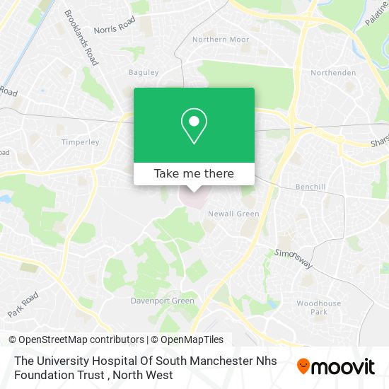 The University Hospital Of South Manchester Nhs Foundation Trust map