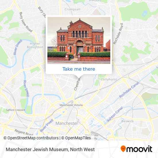 Manchester Jewish Museum map