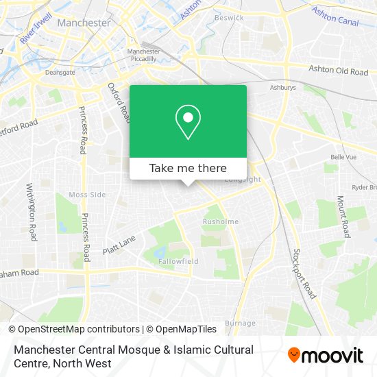 Manchester Central Mosque & Islamic Cultural Centre map