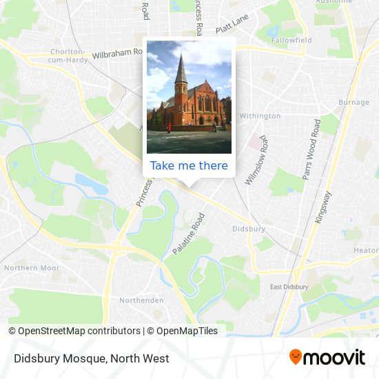 Didsbury Mosque map