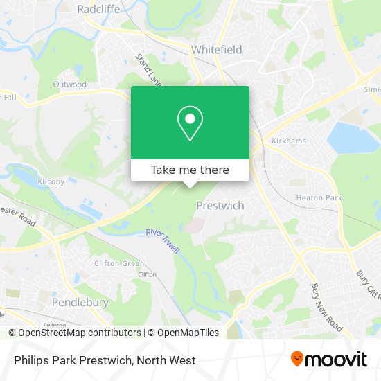 Philips Park Prestwich map