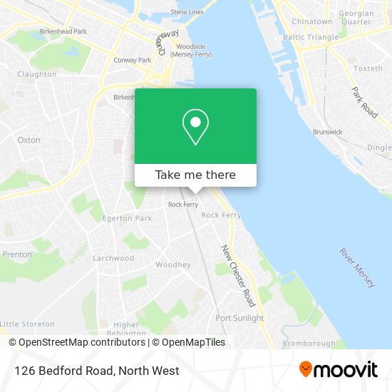 126 Bedford Road map