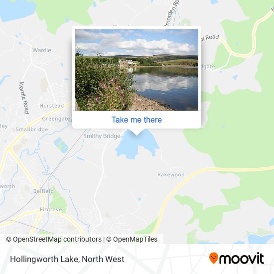 Hollingworth Lake map