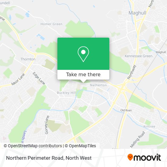Northern Perimeter Road map