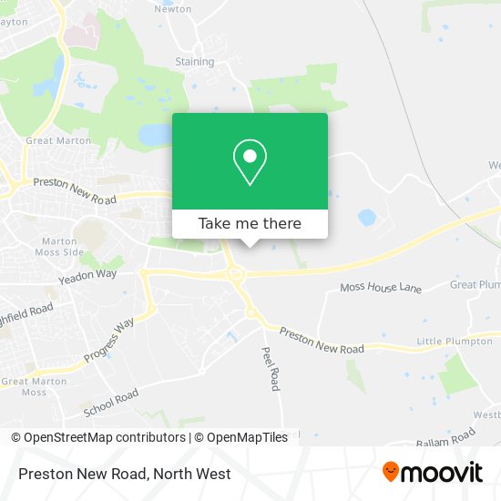Preston New Road map