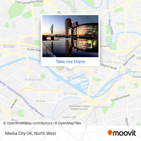 Media City UK map