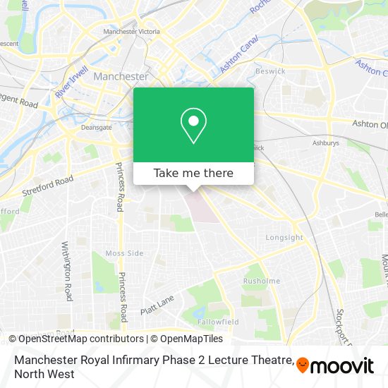 Manchester Royal Infirmary Phase 2 Lecture Theatre map