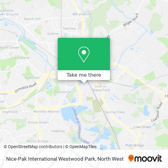 Nice-Pak International Westwood Park map