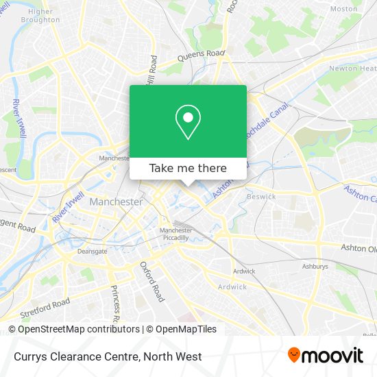 Currys Clearance Centre map