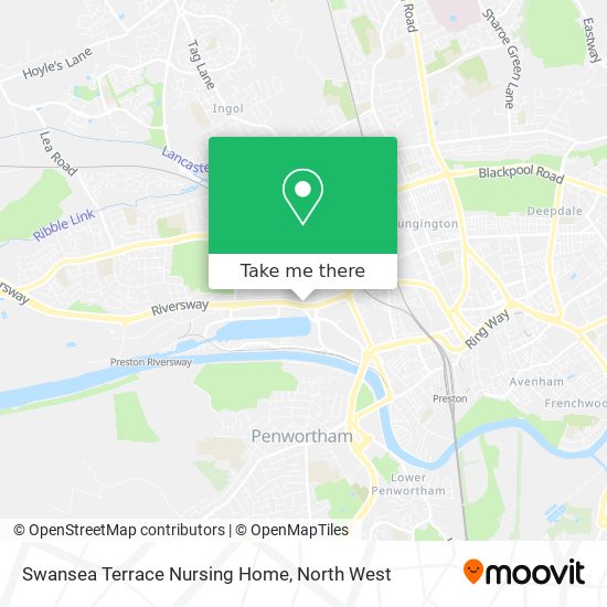 Swansea Terrace Nursing Home map
