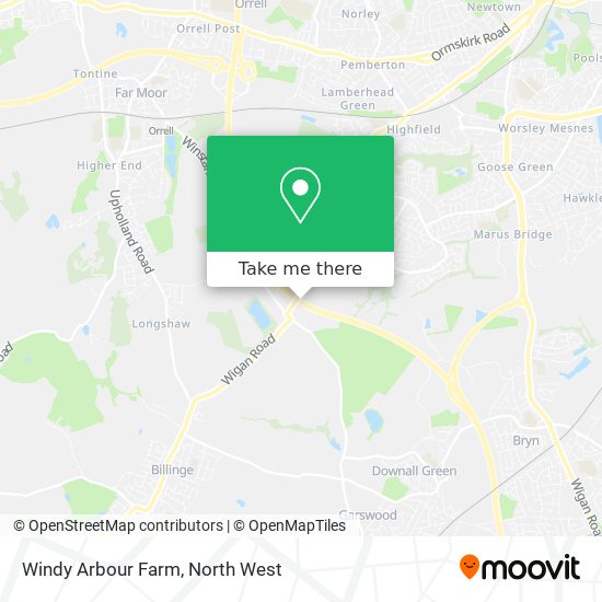 Windy Arbour Farm map