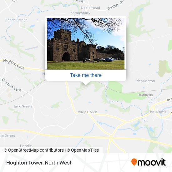 Hoghton Tower map