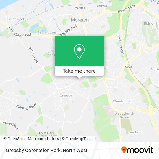 Greasby Coronation Park map