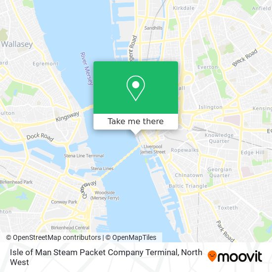 Isle of Man Steam Packet Company Terminal map