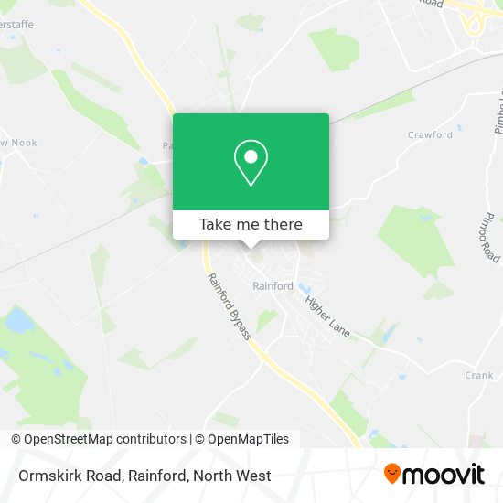 Ormskirk Road, Rainford map