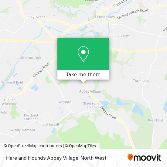 Hare and Hounds Abbey Village map