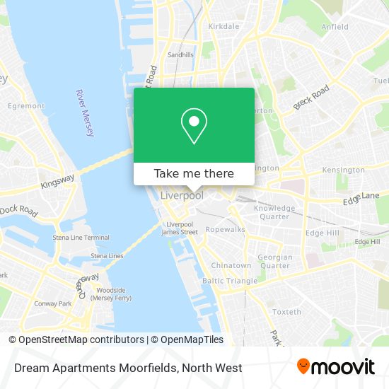 Dream Apartments Moorfields map