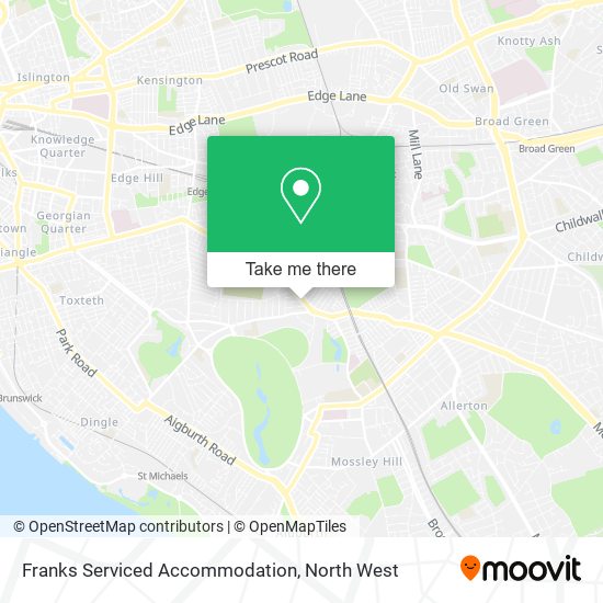 Franks Serviced Accommodation map