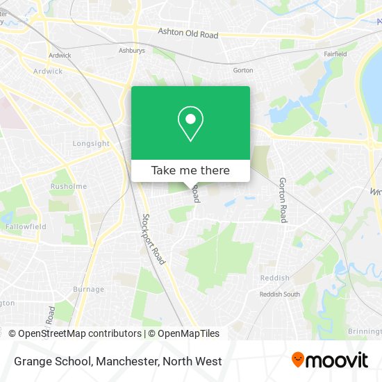 Grange School, Manchester map
