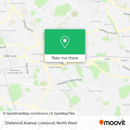 Chelwood Avenue, Liverpool map