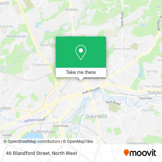 46 Blandford Street map