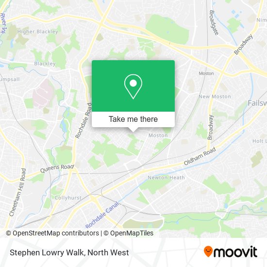 Stephen Lowry Walk map