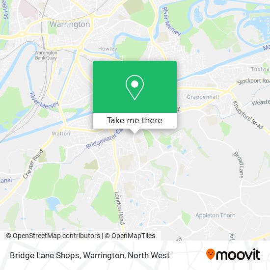 Bridge Lane Shops, Warrington map